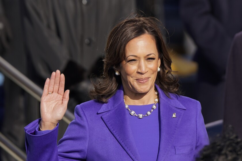 Kamala Harris is sworn in as vice president