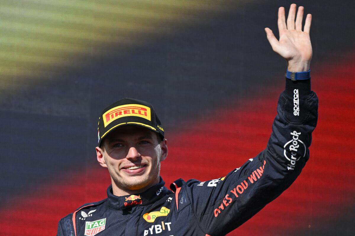 Formula One 2022 Red Bull extend F1 champ Max Verstappen's