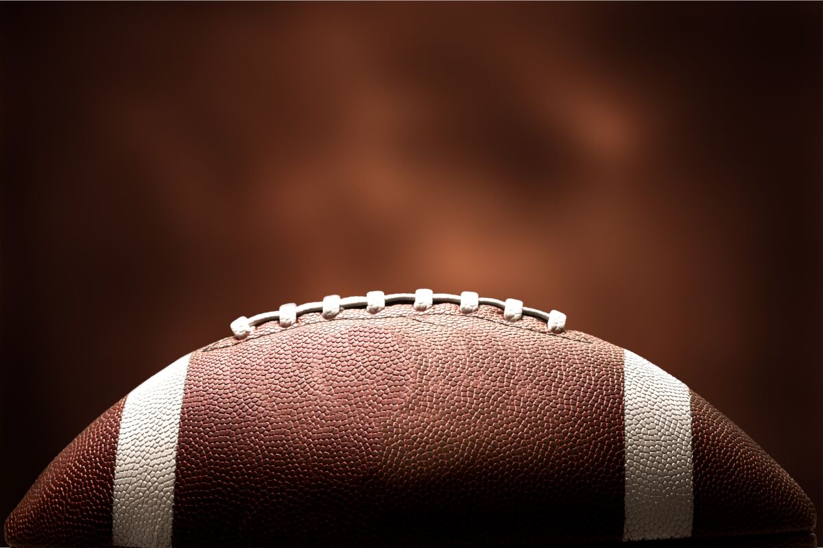 Football on background