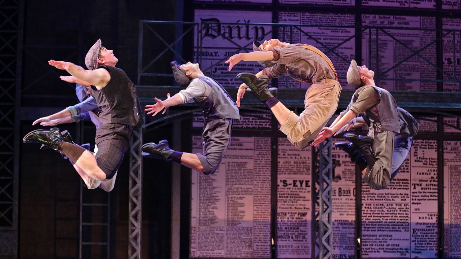 Review Moonlight S Newsies Headlined By Fierce High Flying Fun The San Diego Union Tribune