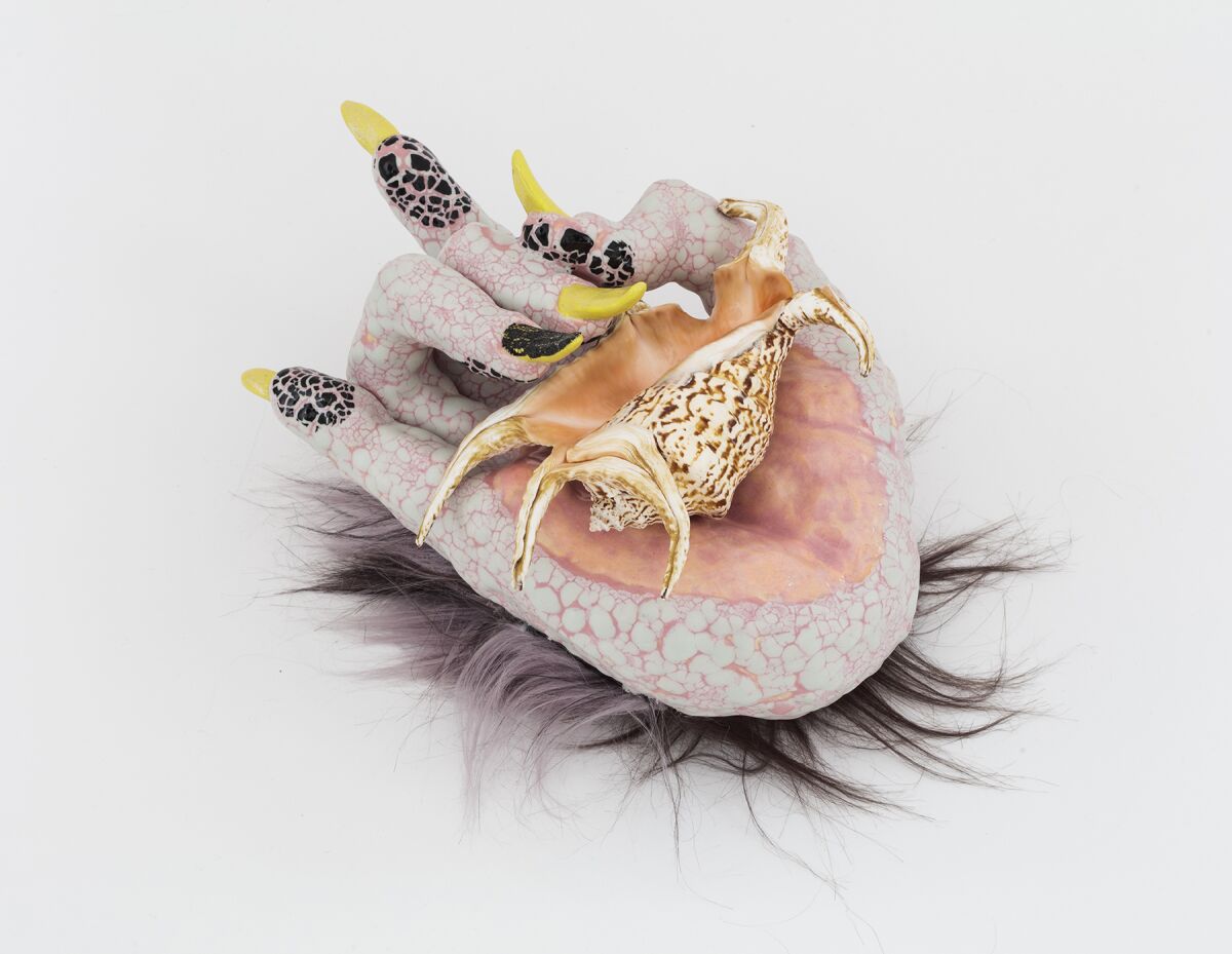 Roxanne Jackson's "Metal Goddess," 2017 at Craft Contemporary.