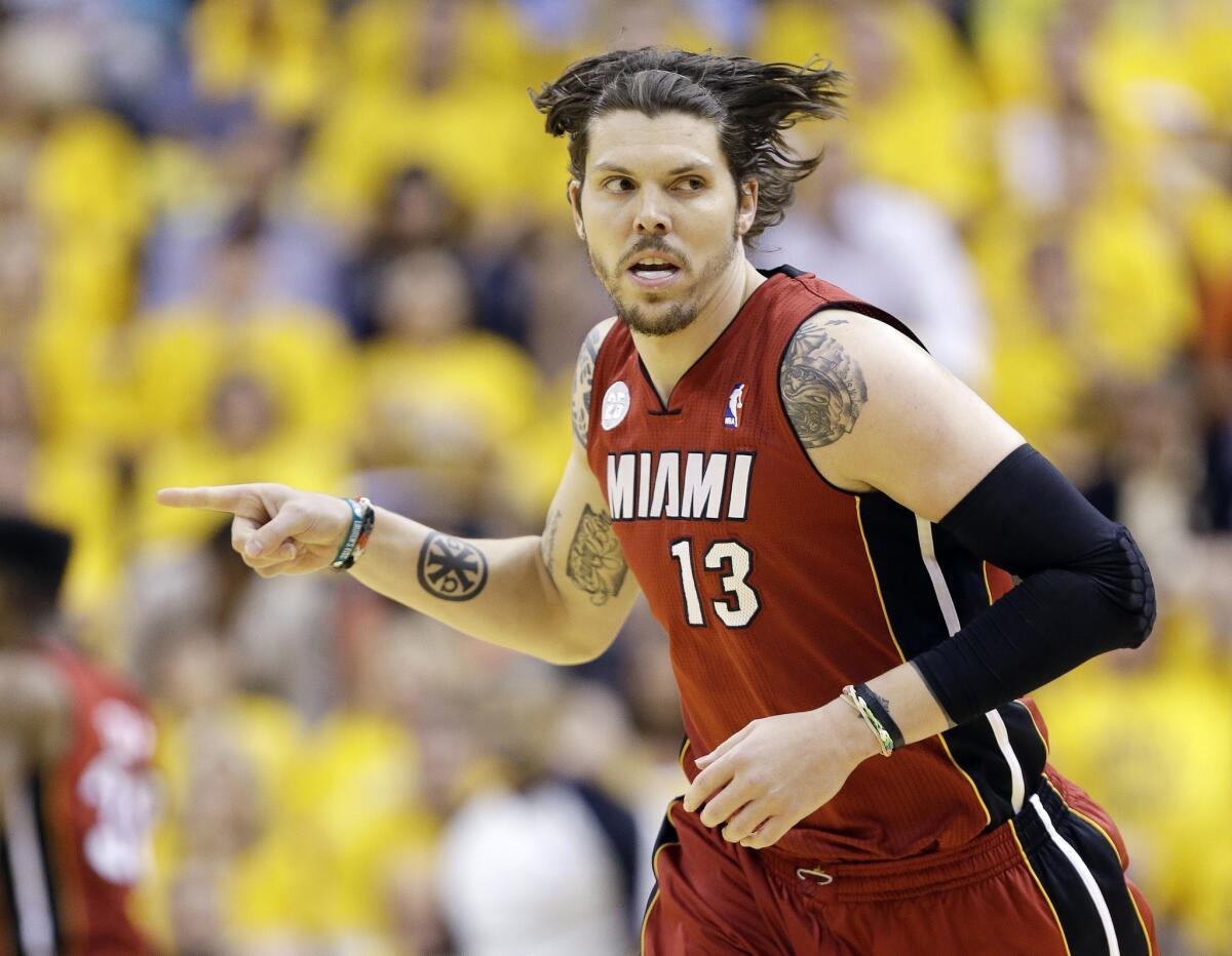 The Miami Heat released shooting guard Mike Miller on Tuesday.