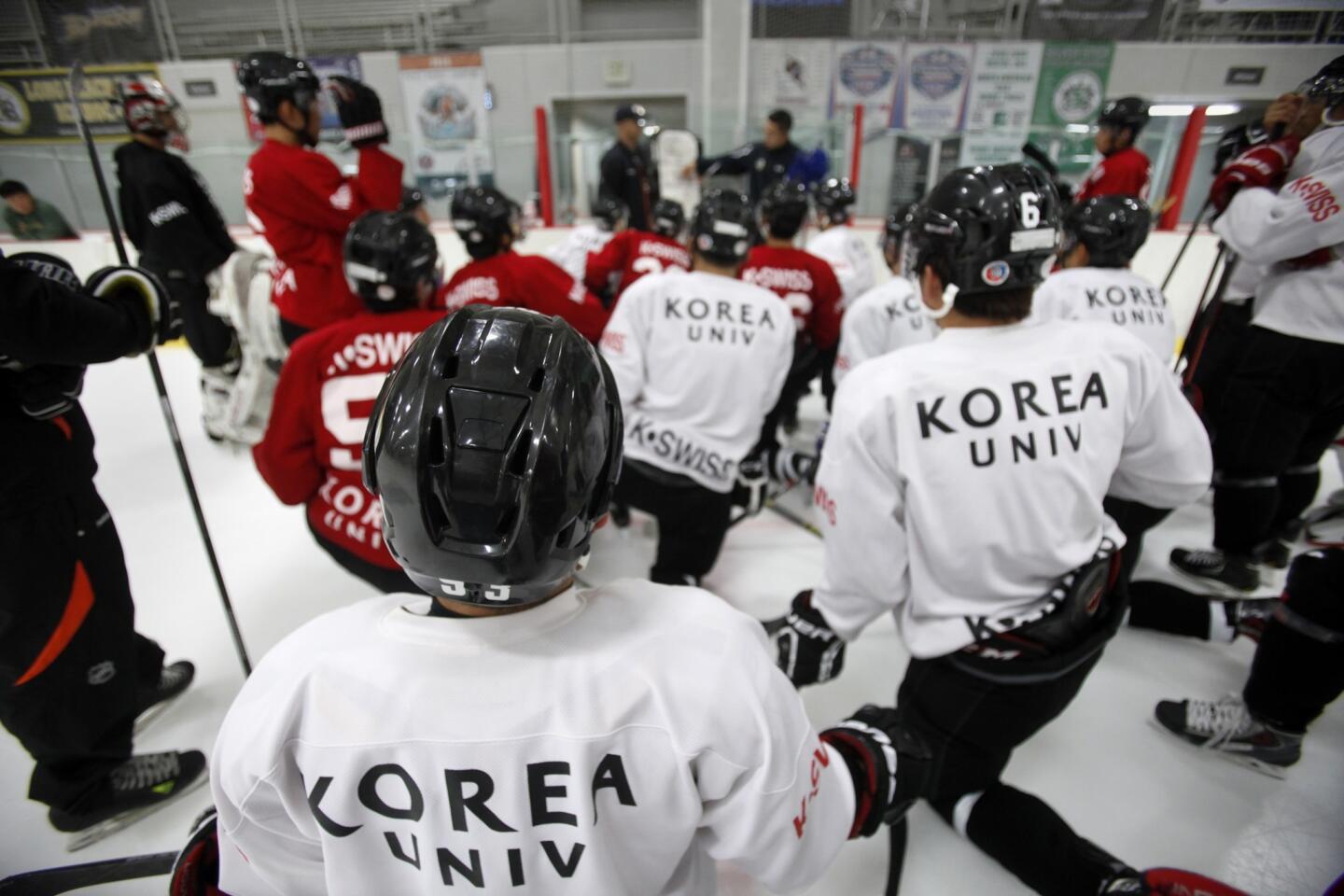Korean Olympic hockey hopefuls