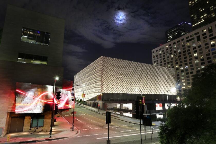 Twin dinner parties are scheduled this week to celebrate the opening of the Broad art museum.