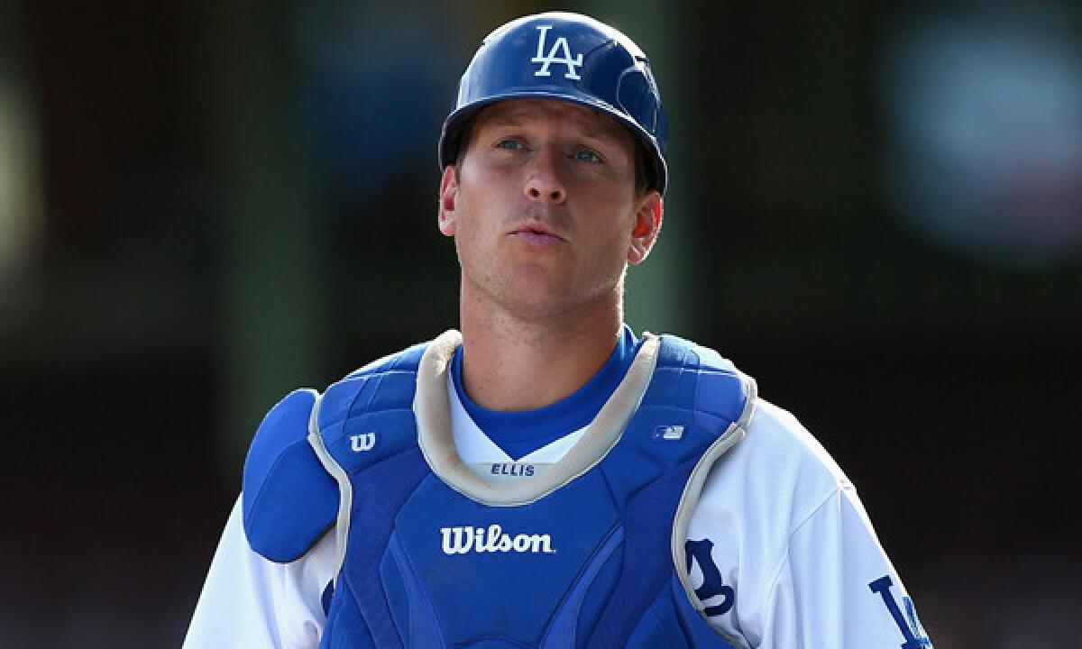 Dodgers catcher A.J. Ellis is completing his rehab from knee surgery and could be back in the lineup soon.