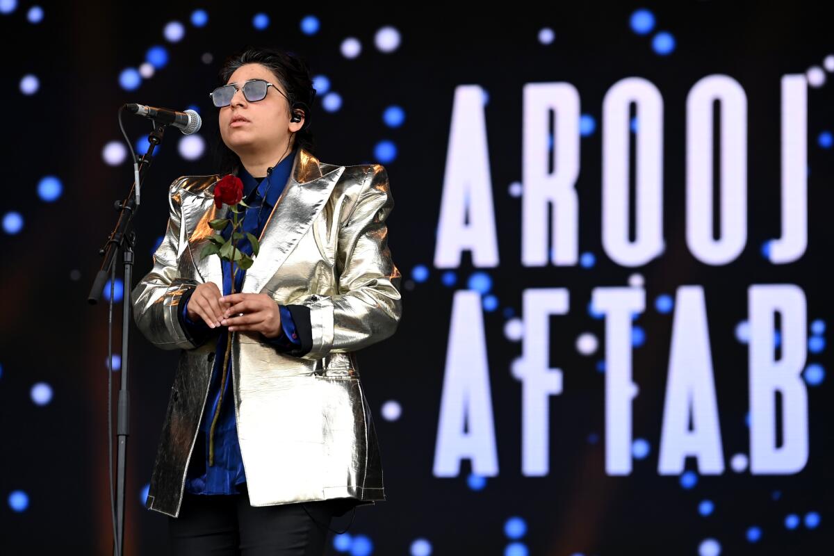 Arooj Aftab, Glastonbury Festival, England,  June 24, 2022