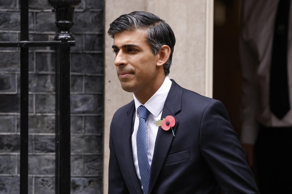 British Prime Minister Rishi Sunak