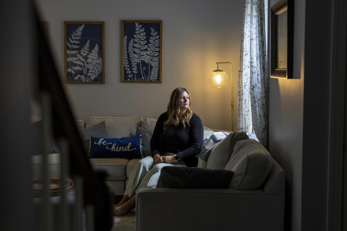 Melissa Hartman retratada en su casa, el martes 16 de julio de 2024, en Eden, Nueva York. 