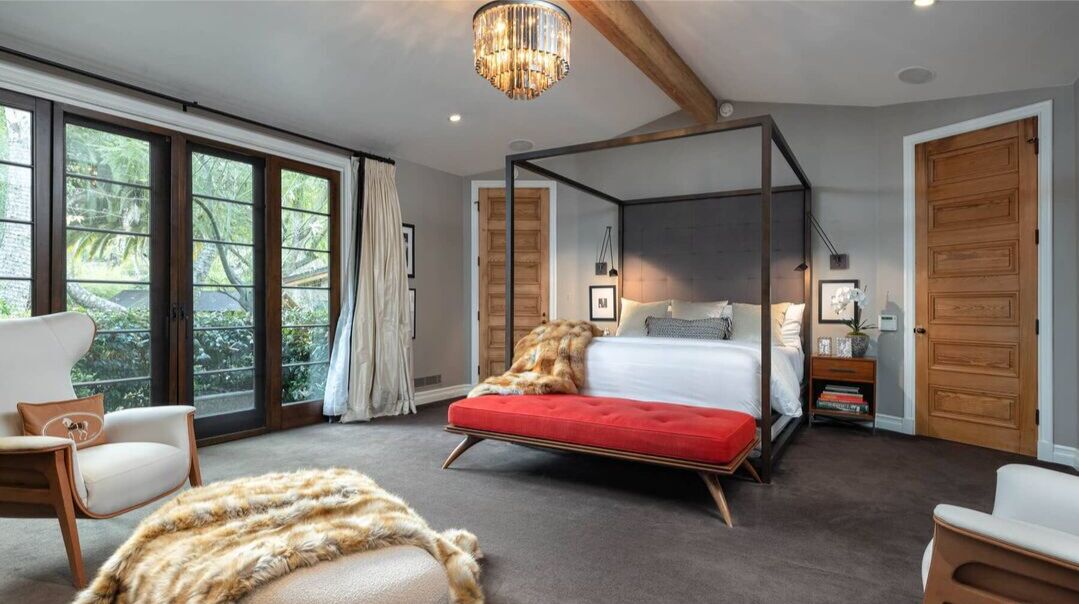 The bedroom.
