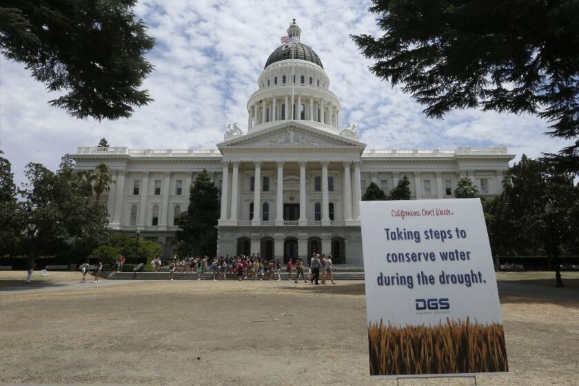 State water regulators are considering fines of $500 for excessive water use in the face of the state's worst drought in at least a century.