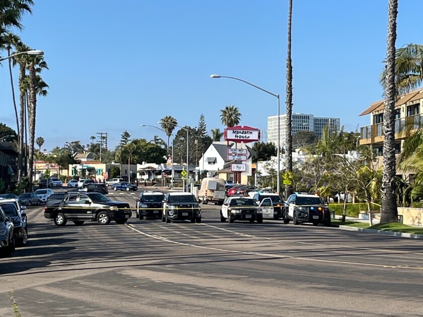 San Diego police closed part of La Jolla Boulevard on June 11 to investigate a crash in which a man was fatally injured.
