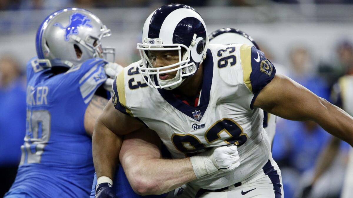 Ndamukong Suh played for the Rams under a one-year, $14-million contract last season.