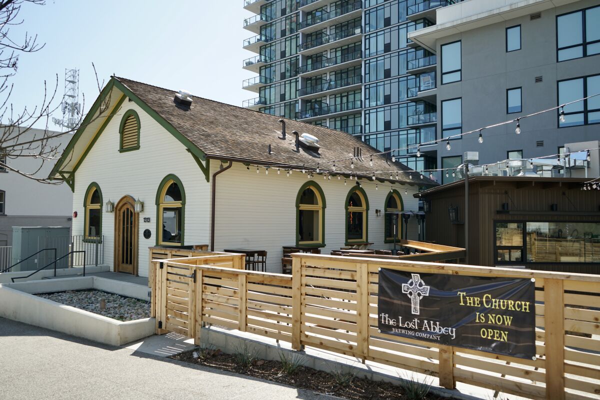 The Church also has a large patio space for guests, which is also where the kitchen is located.