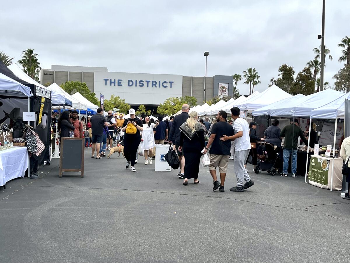 The District at Tustin Legacy’s farmers market.