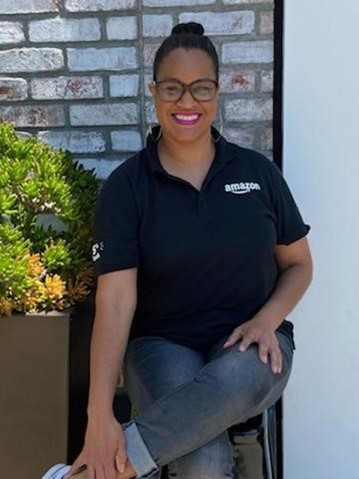 Marine Corps veteran Rhonda Miller, who manages the Amazon bookstore at UTC.