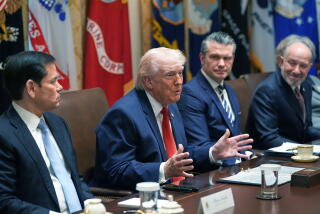 President Donald Trump speaks during a Cabinet meeting at the White House, Thursday, March 26, 2026, in Washington. (AP Photo/Alex Brandon)