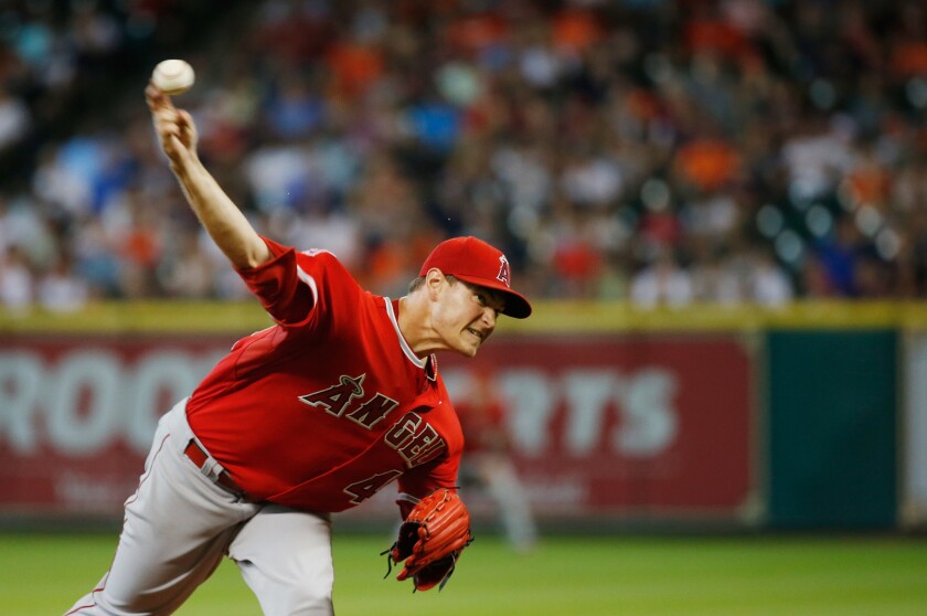 Garrett Richards gave up four earned runs on seven hits over 6 1/3 innings for the Angels against the Houston Astros. The Angels lost to the Astros, 6-3.