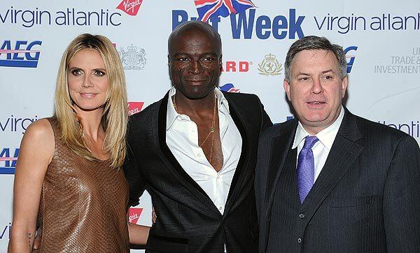 The last week of April was a biggie for Brits in Los Angeles. There was a certain royal wedding to toast, of course. But first came the April 28 gala dinner for BritWeek, an annual event that highlights Southern California's connections to Britain. The gala honored AEG Worldwide's chief executive, Timothy J. Leiweke, at far right. Singer Seal, center, performed. With him is his wife, the model and "Project Runway" fixture Heidi Klum.
