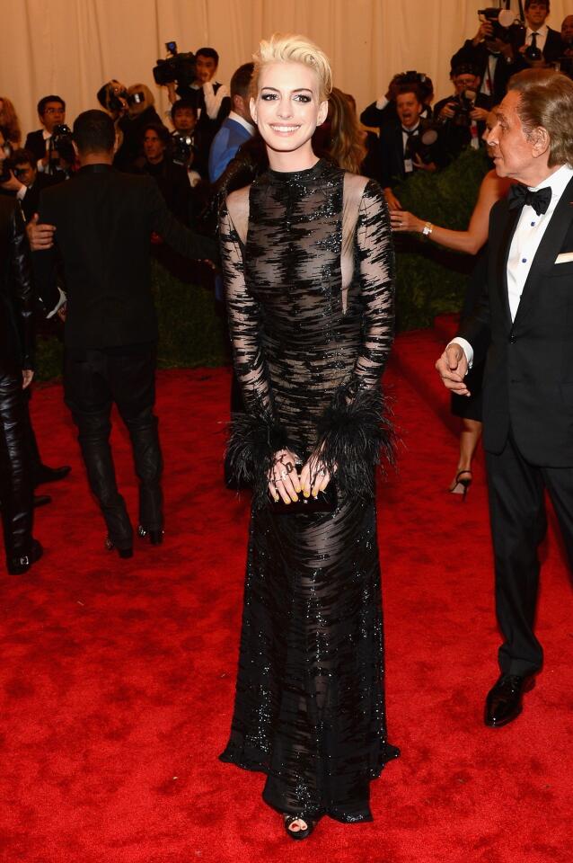 Anne Hathaway goes blond for Met Gala (plus other star hairdos)