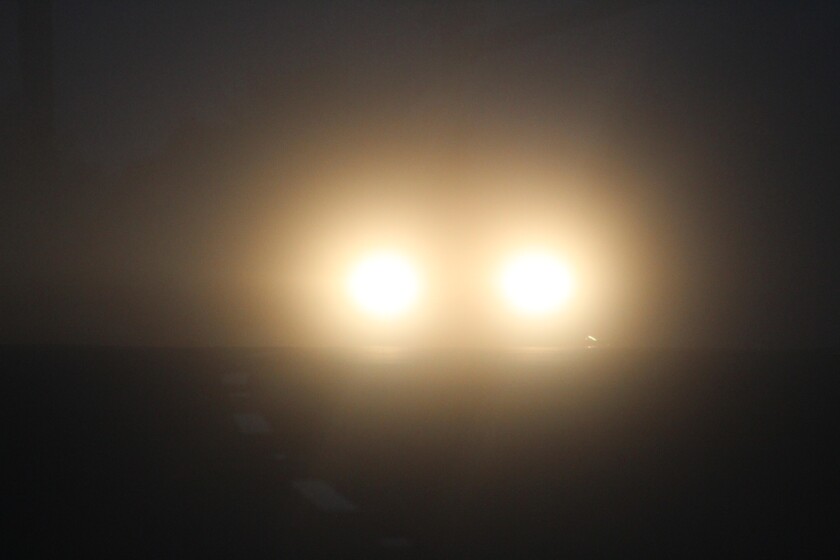 Fog could drop below one-quarter of a mile in some areas Tuesday night