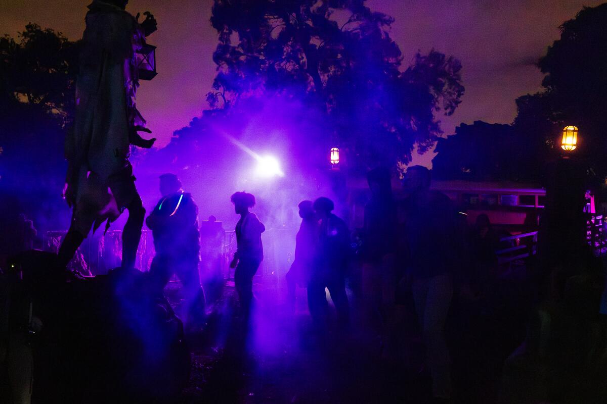 help my house is haunted corn exchange Guests walk through The Haunted Trail of Balboa Park on Saturday, Sept. 30, 2023.