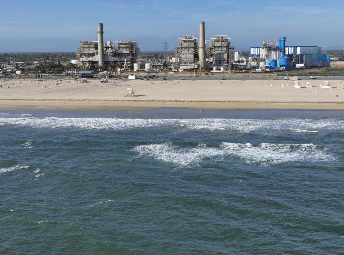 A gas-fired power plant in Huntington Beach 