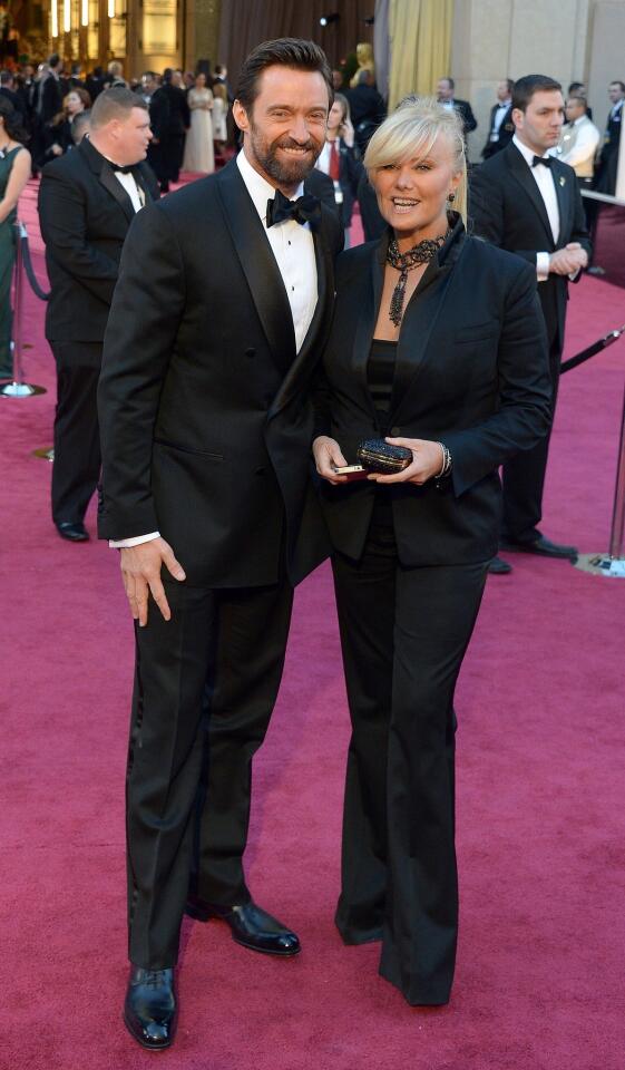 Oscars 2013 arrivals: Hugh Jackman and Deborra-Lee Furness