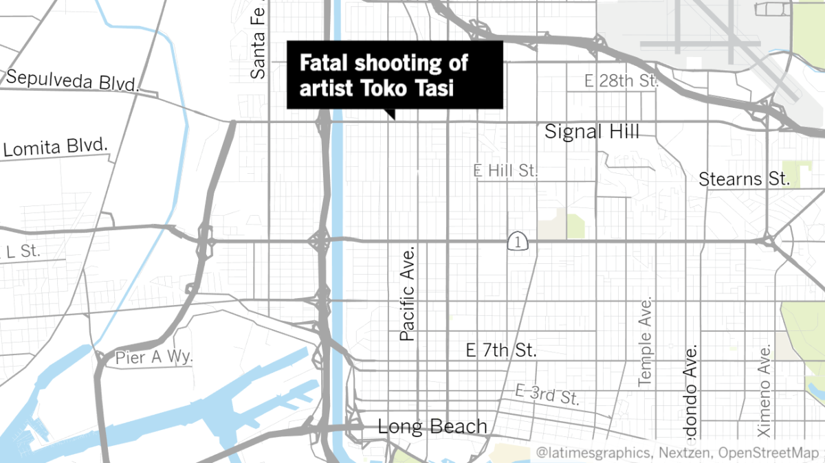 Long Beach hip-hop artist Toko Tasi was shot and killed near West Willow Street and Eucalyptus Avenue on Saturday night, police and fans said.