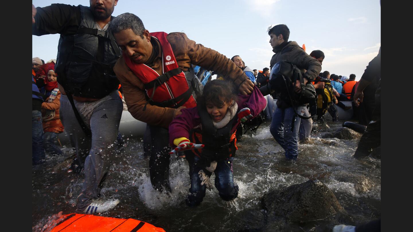 Migrant crisis in Lesbos, Greece