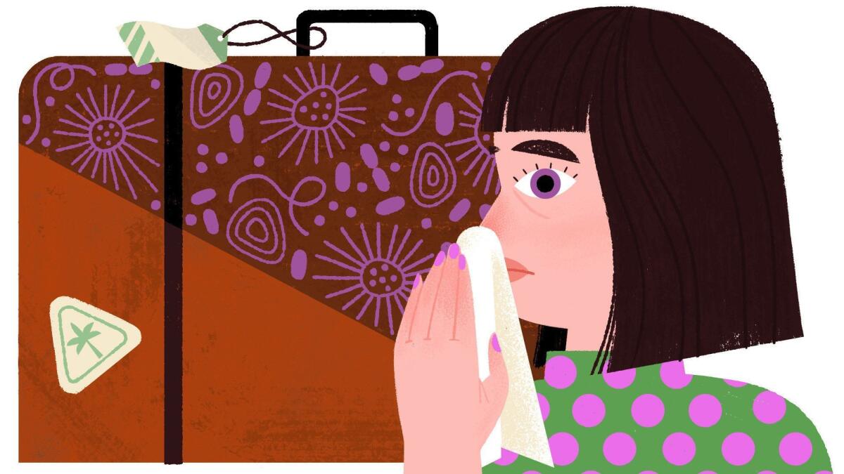 There are lots of reasons why you may get sick after your vacation. One example: exposure to different cold viruses that your body isn't used to fighting off.