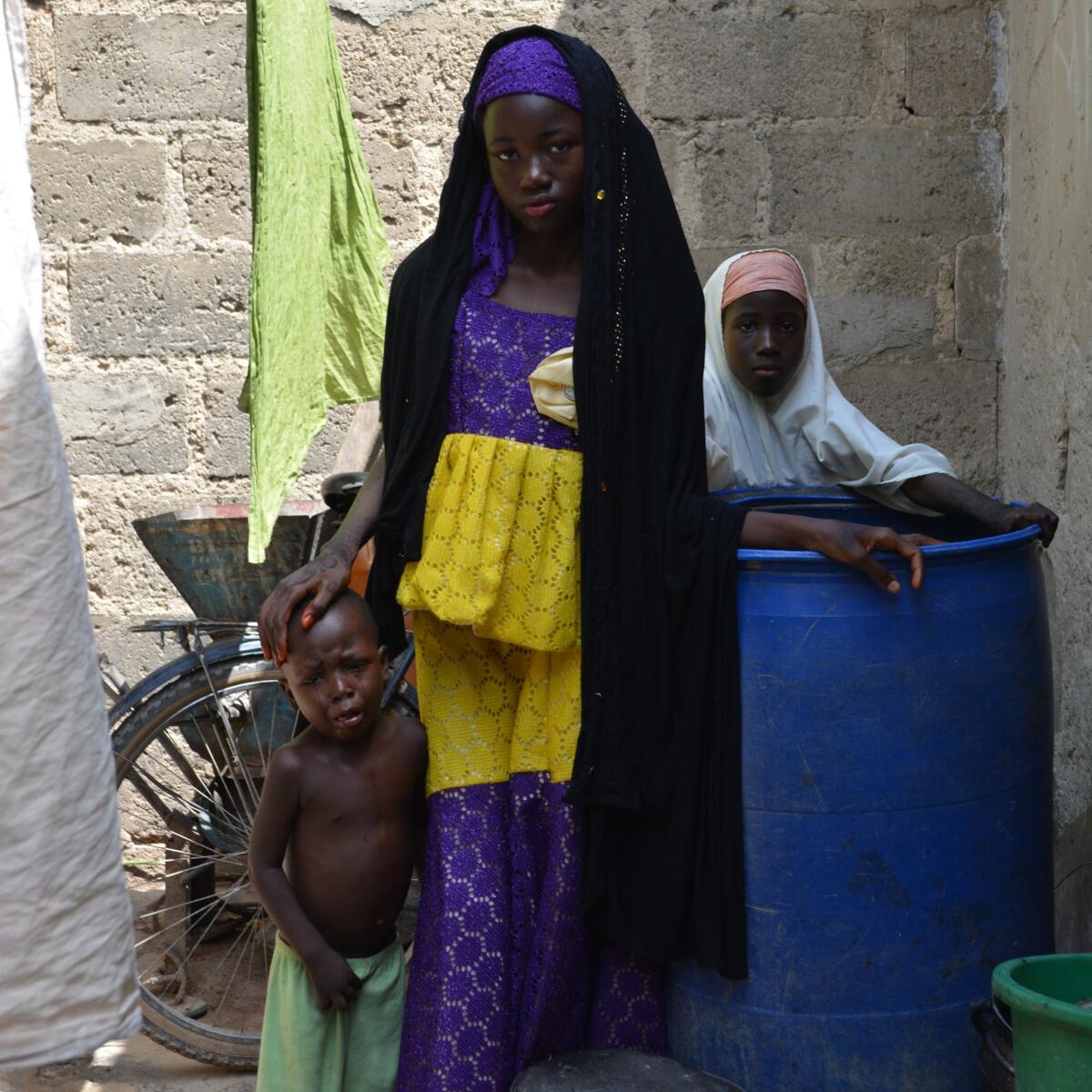 Mohammed Umar cannot afford to keep his children in school. Each day they wait for him to get home, hoping he has brought enough food to feed the family.