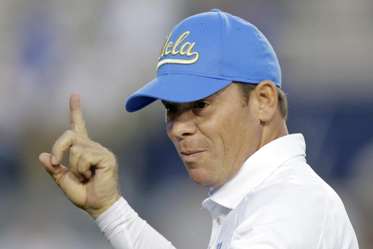 UCLA Coach Jim Mora doesn't always show his hand when it comes to injuries on his team.