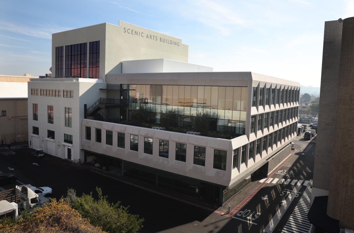 The renovated Scenic Arts building at Sony Pictures Studios