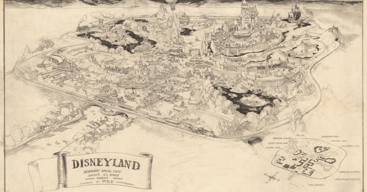 Early Disney Imagineering maps show the 'lost lands' of Disneyland, new book reveals