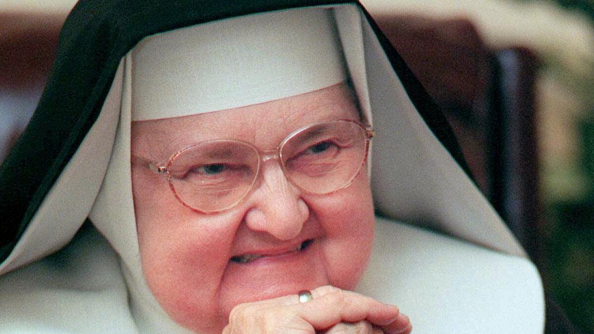Mother Angelica, shown March 2, 1999, was chairman of the board for the Eternal Word Television Network.