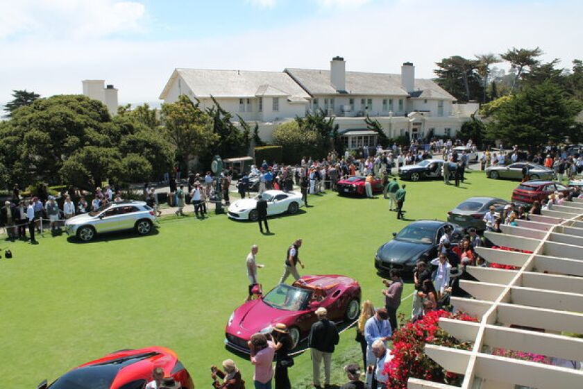 The Concept Lawn at the 2013 Pebble Beach Concours d'Elegance on Sunday afternoon.