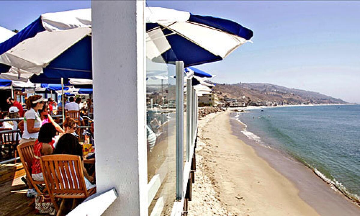 Saturday breakfast overlooking the beach at Beachcomber restaurant on the Malibu Pier.