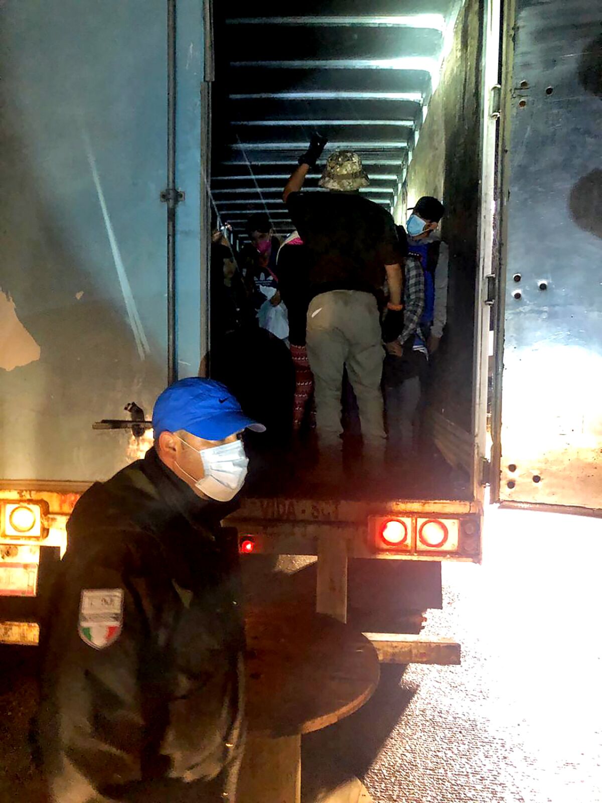 The rescue of 201 migrants in the back of a big rig in Mexico's southern Chiapas state