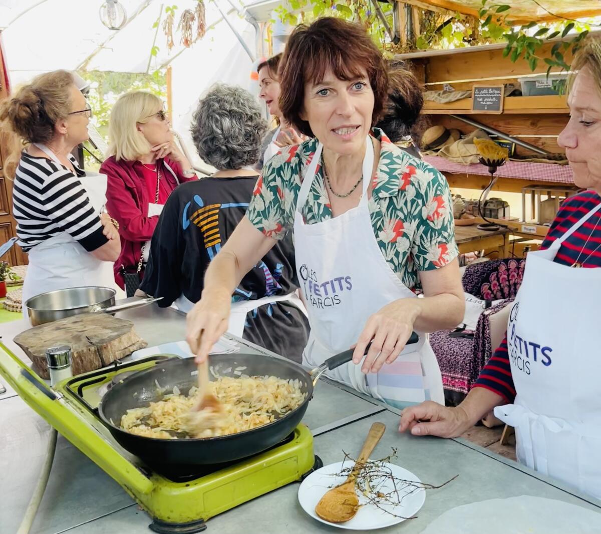 Rosa Jackson at Le Potager de Saquier, an organic farm and cooking space in the hills of Nice on Oct 12, 2023