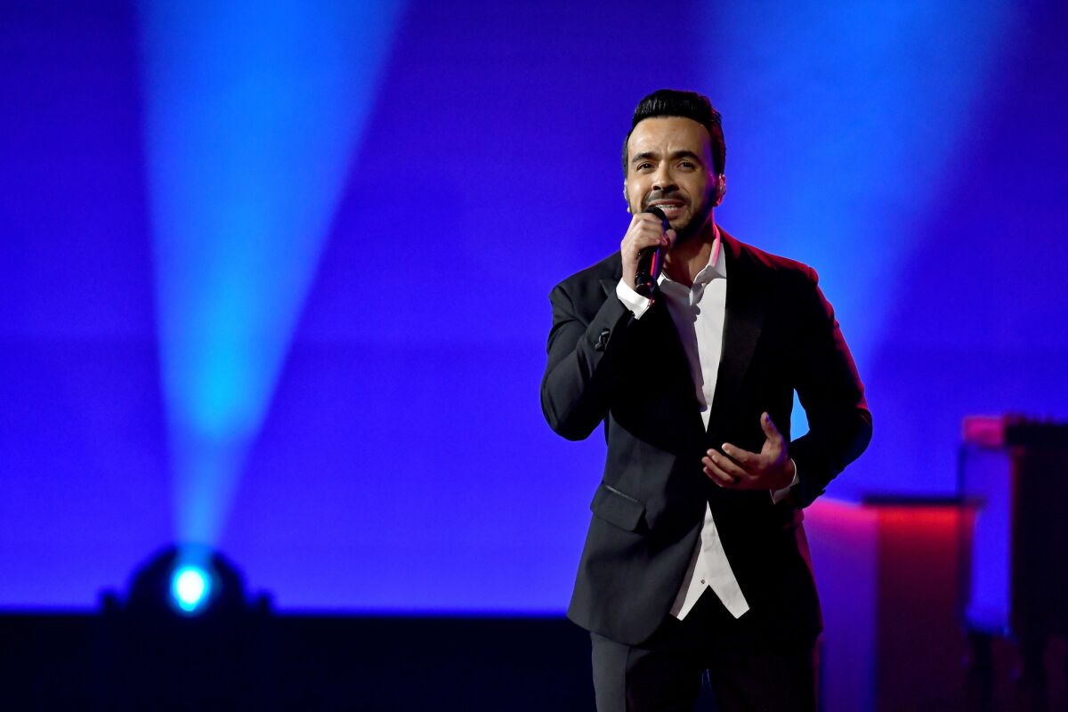 Luis Fonsi during the 2017 Person of the Year Gala honoring Alejandro Sanz at the Mandalay Bay in Las Vegas.
