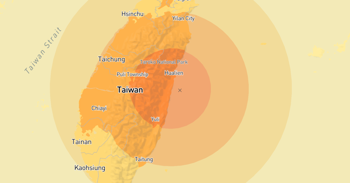 Earthquake: A 7.5 magnitude earthquake strikes near Hualien City, Taiwan