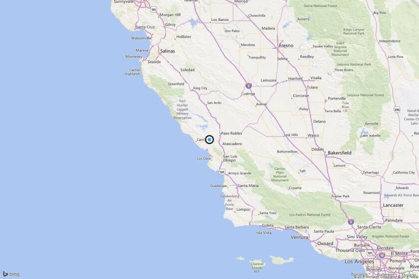 Earthquake Magnitude 3 3 Quake Strikes Near Paso Robles Los