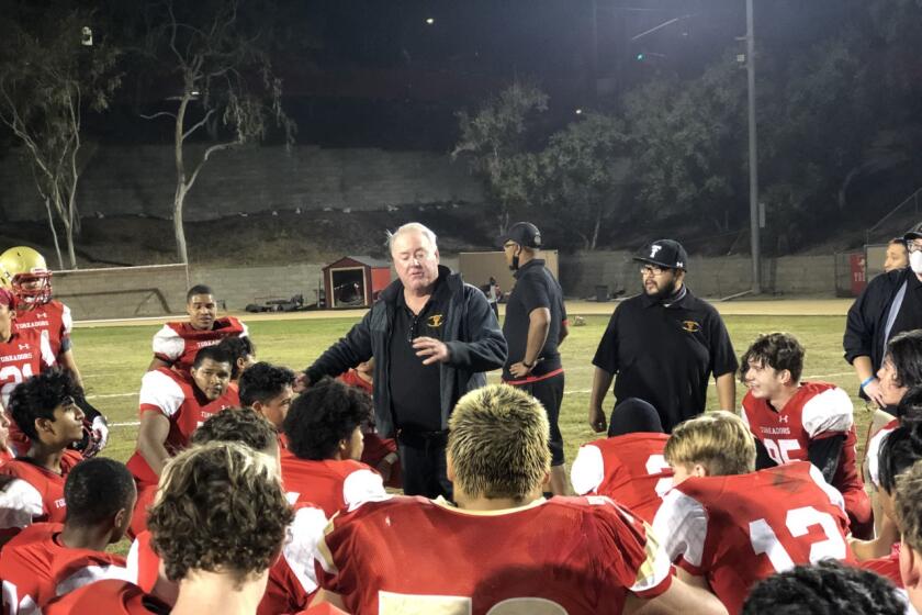 Taft football coach Jeff Kearin is The Times' coach of the year for 2021.