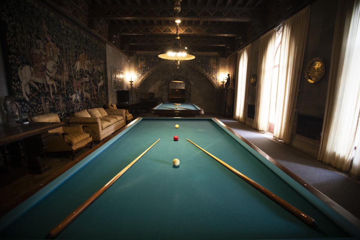 The Billiard Room inside Casa Grande.