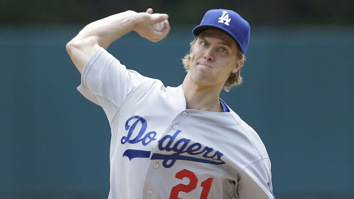 Dodgers starter Zack Greinke's future with the team could depend greatly upon how well Jon Lester and Max Scherzer fare in the free-agent market.