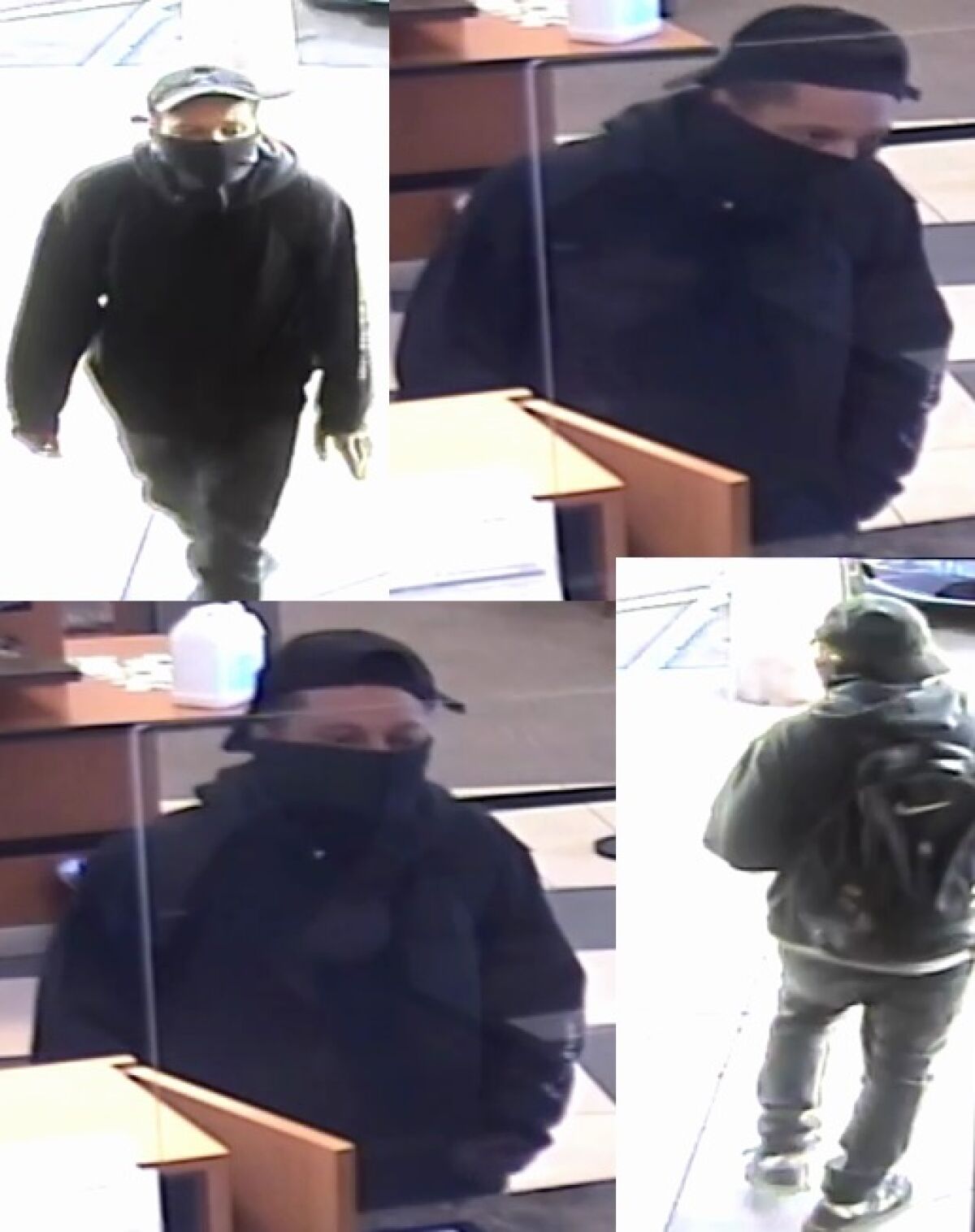 This man is suspected of robbing a teller Friday morning at a San Diego County Credit Union in Mission Valley.