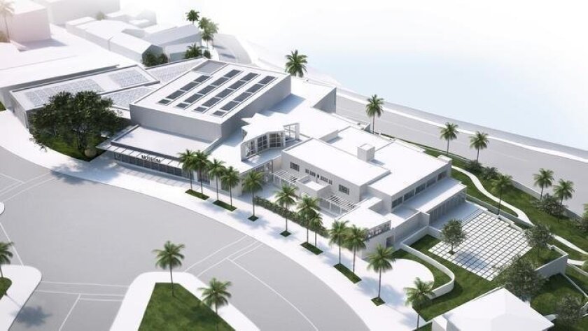 A bird's eye view of MCASD’s planned expansion in La Jolla.