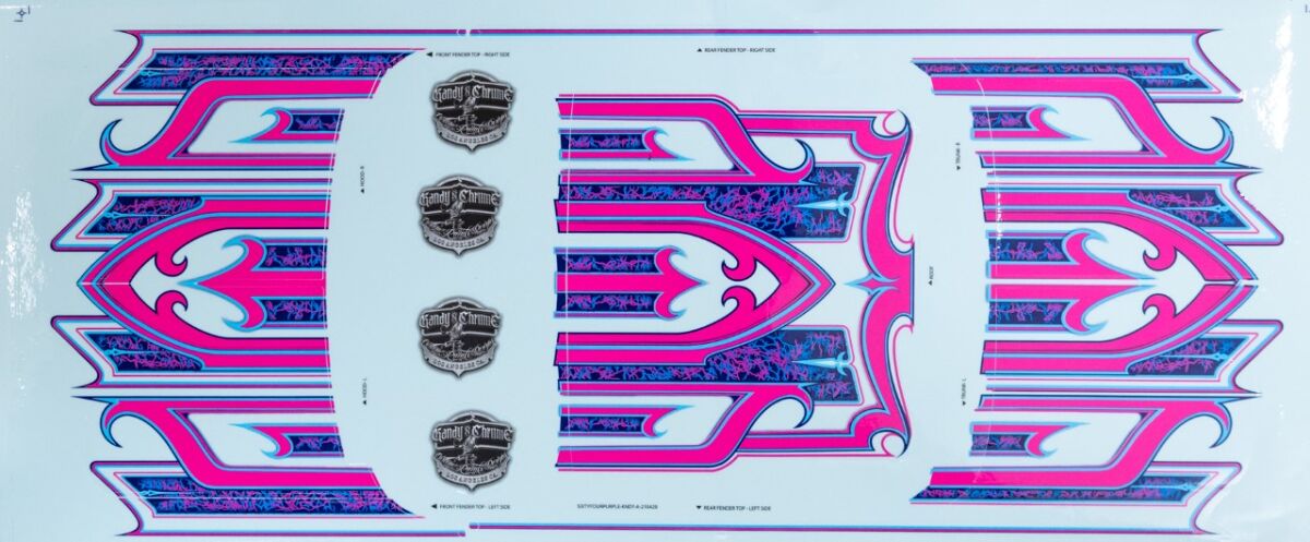 One of the decal sheets to customize the SixtyFour