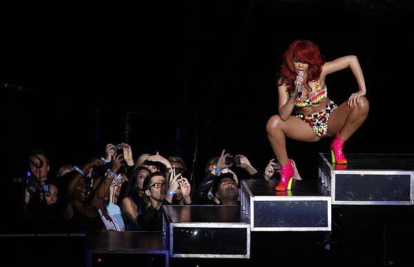 Rihanna live at Staples