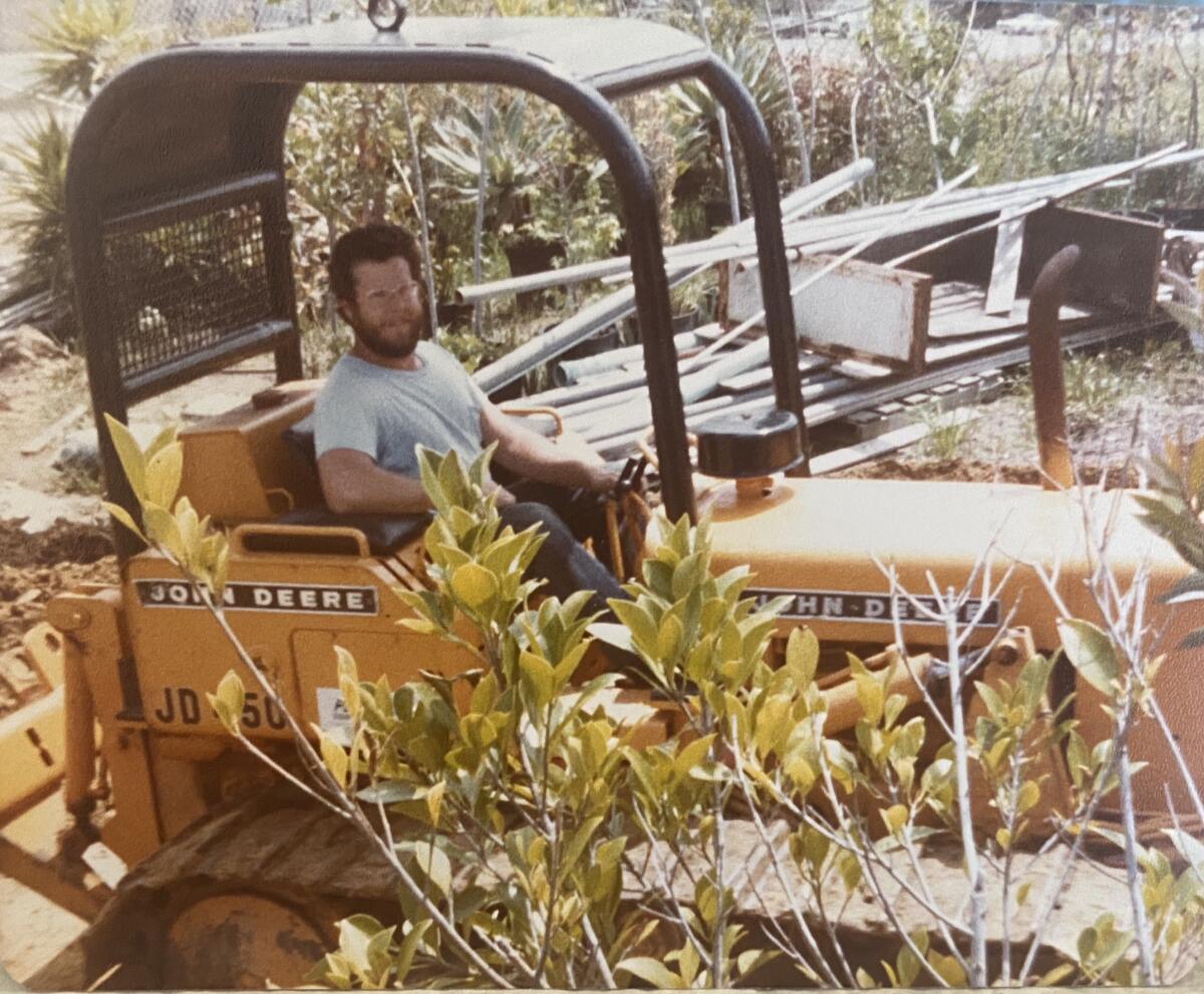 An undated photo of Bill Tall at City Farmers Nursery in City Heights. He died Jan. 26, 2021, at the age of 64.